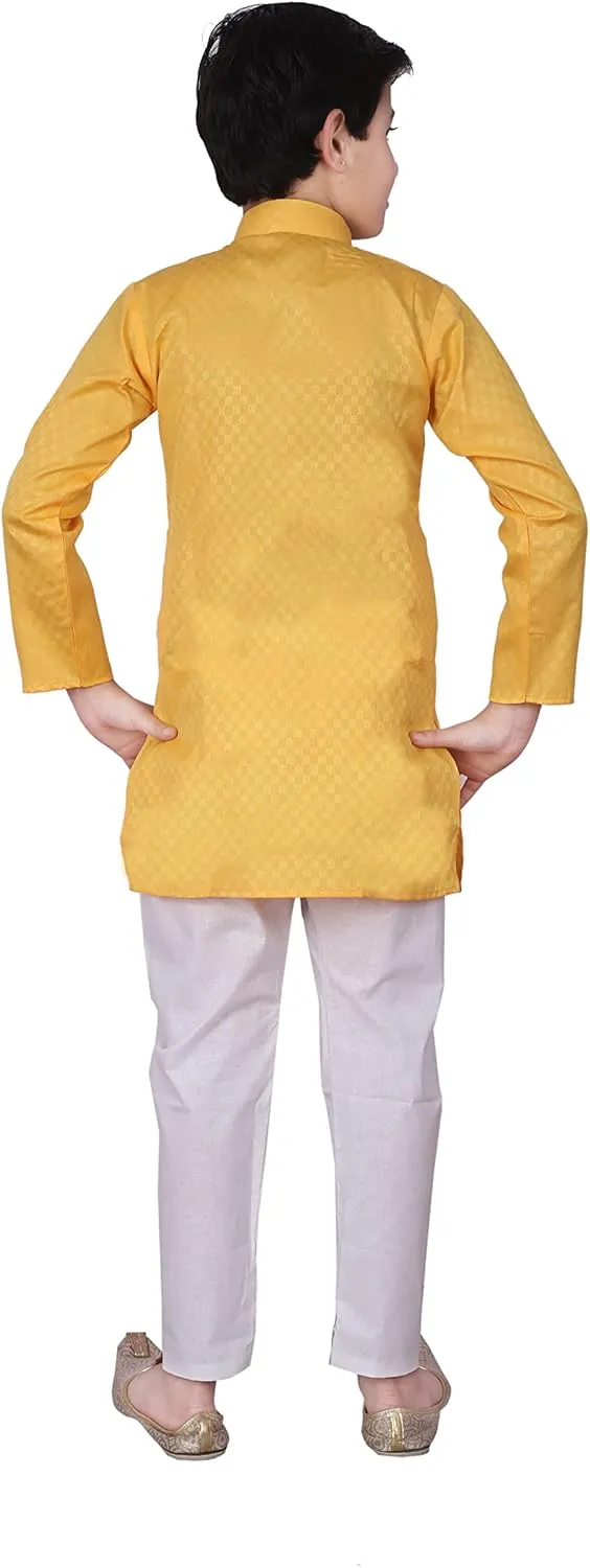 Indian Cotton Kurta Set For Boys | Traditional Kids Ethnic Wear | Pack of 1