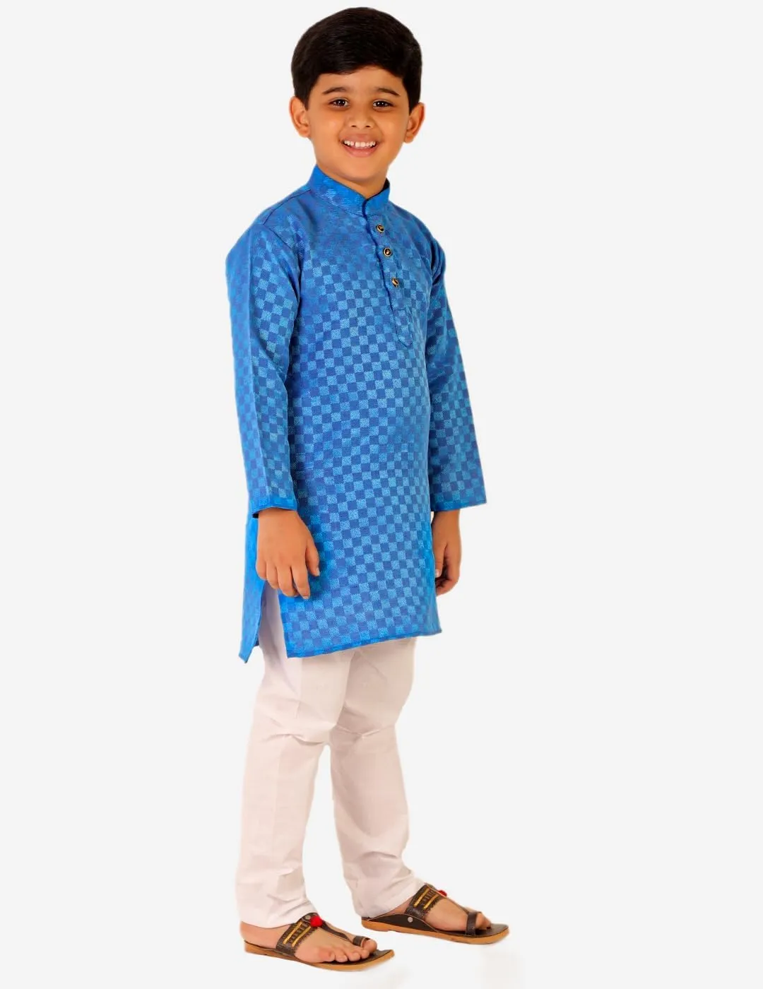 Indian Cotton Kurta Set For Boys | Traditional Kids Ethnic Wear | Pack of 1