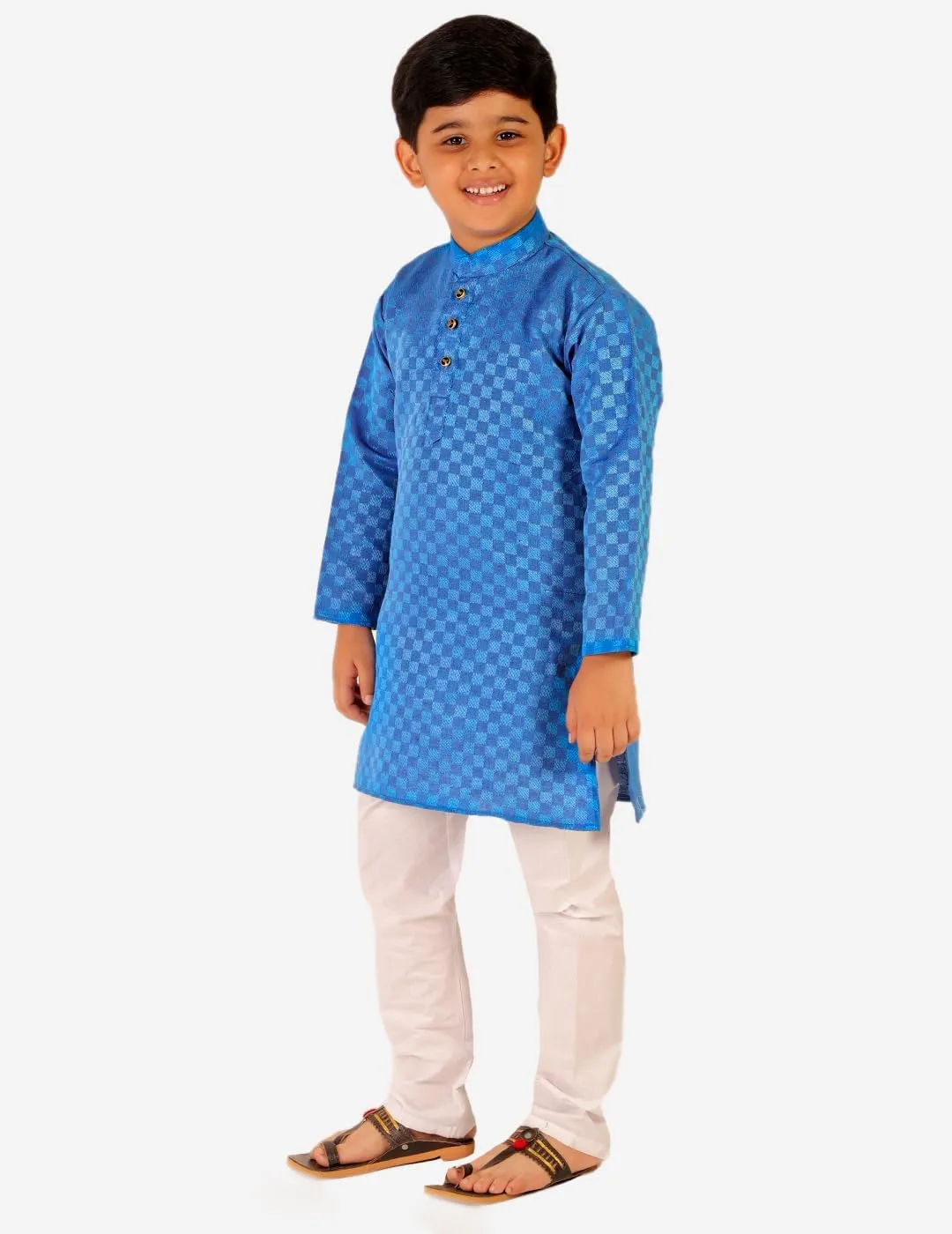 Indian Cotton Kurta Set For Boys | Traditional Kids Ethnic Wear | Pack of 1