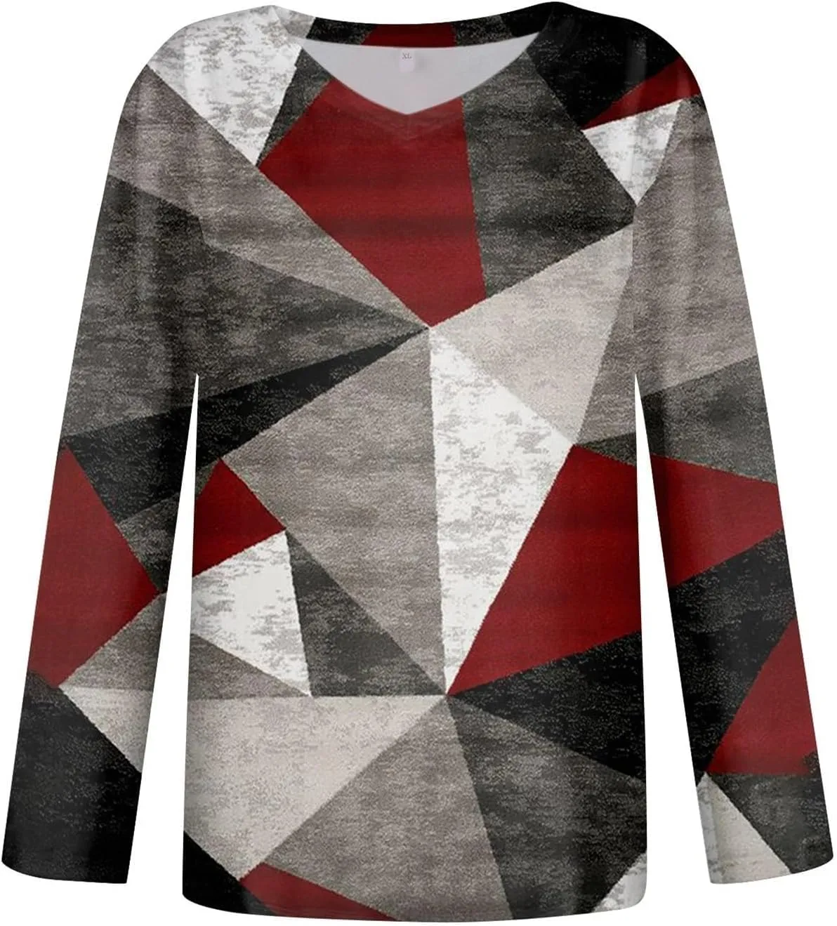 Long Sleeve Shirts for Women 2024 V Neck Boho Dressy Casual Tops Lightweight Sweatshirts Pullover Going out Fashion Blouses