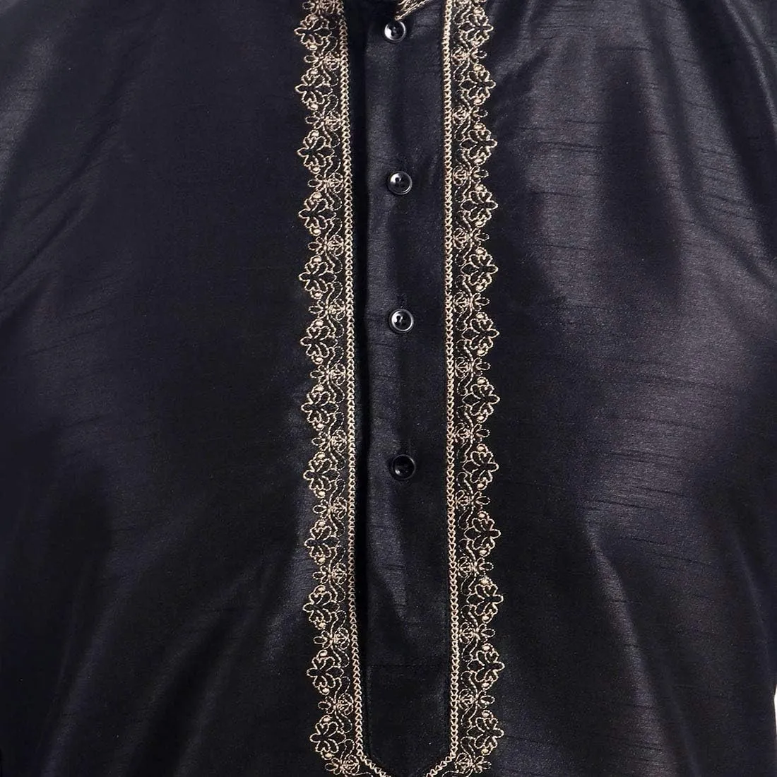 Maple Clothing Kurta Pajama Set Men's Indian Ethnic Wedding Party Dress Art Silk