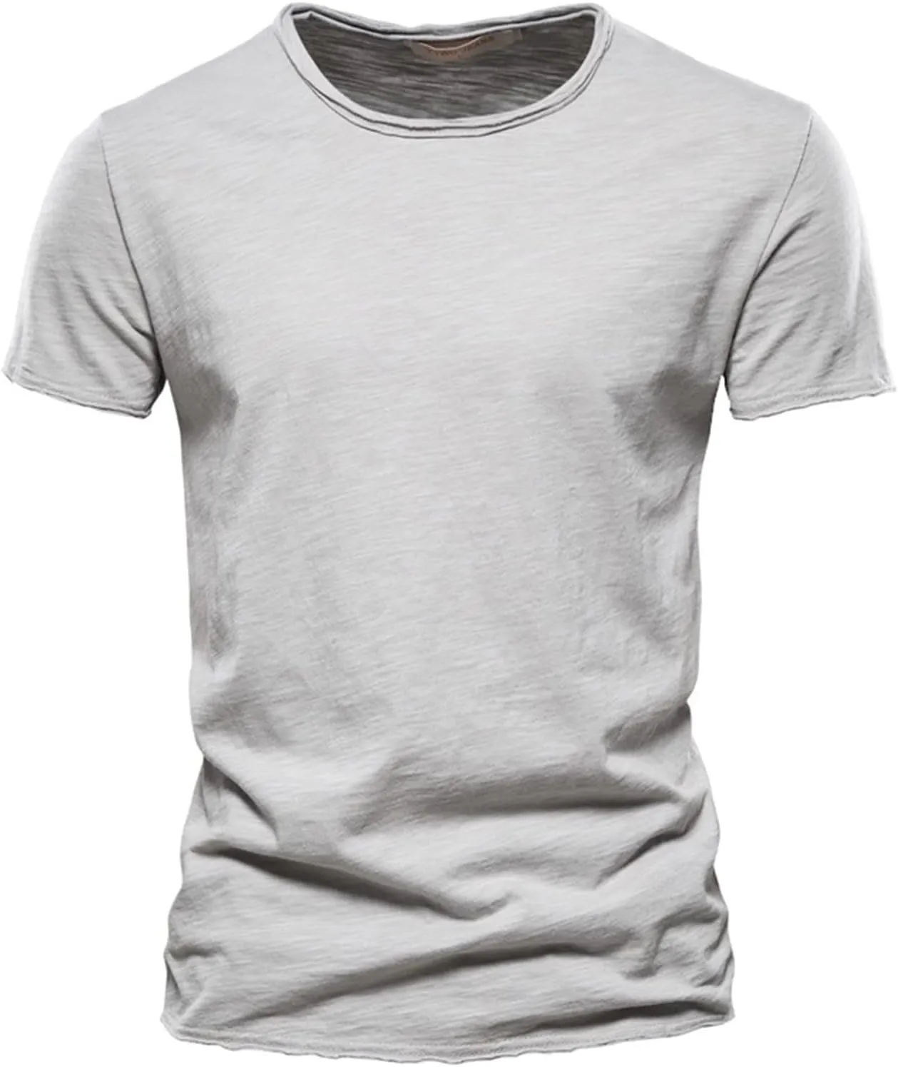 Mens Muscle Workout T Shirts Athletic Short Sleeve Bodybuilding Active Tees Gym Workout Athletic Crewneck Summer Tops
