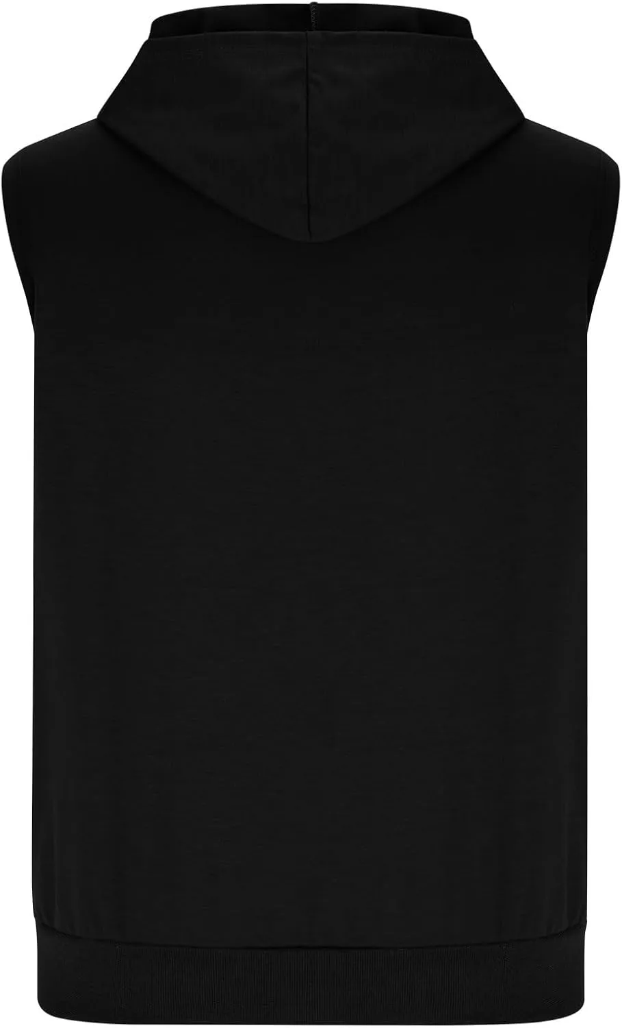 Mens Workout Hooded Tank Tops Trendy Zip Up Bodybuilding Fitness Muscle T Shirt Summer Sleeveless Gym Workout Hoodie