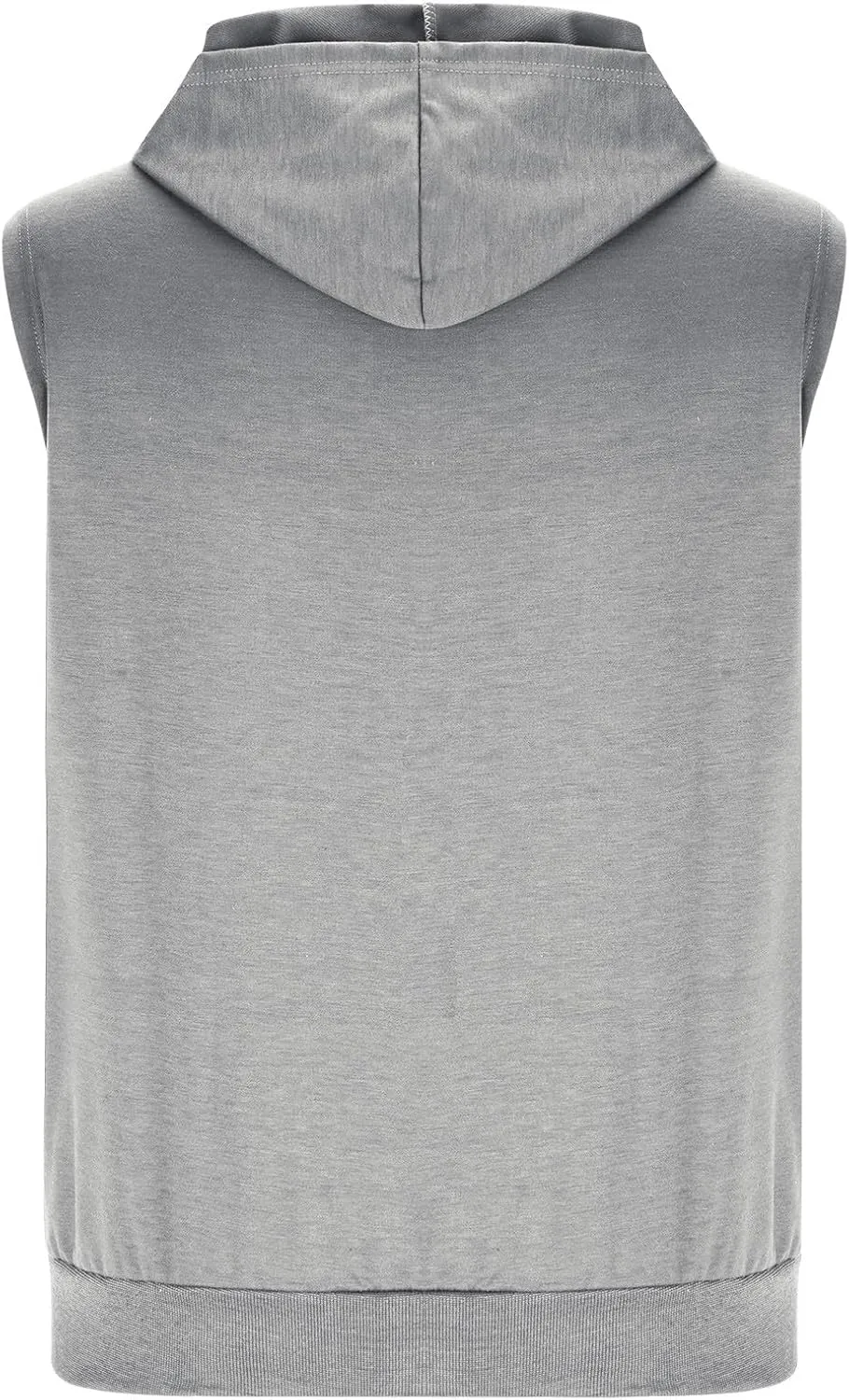 Mens Workout Hooded Tank Tops Trendy Zip Up Bodybuilding Fitness Muscle T Shirt Summer Sleeveless Gym Workout Hoodie