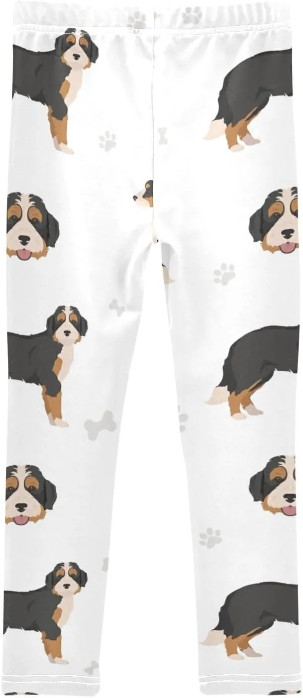 ODAWA Fresh Watercolor Fruit Girls Legging Soft Full Length Stretch Pants Girls Printed Leggings Yoga Pants, (4-10 Years)