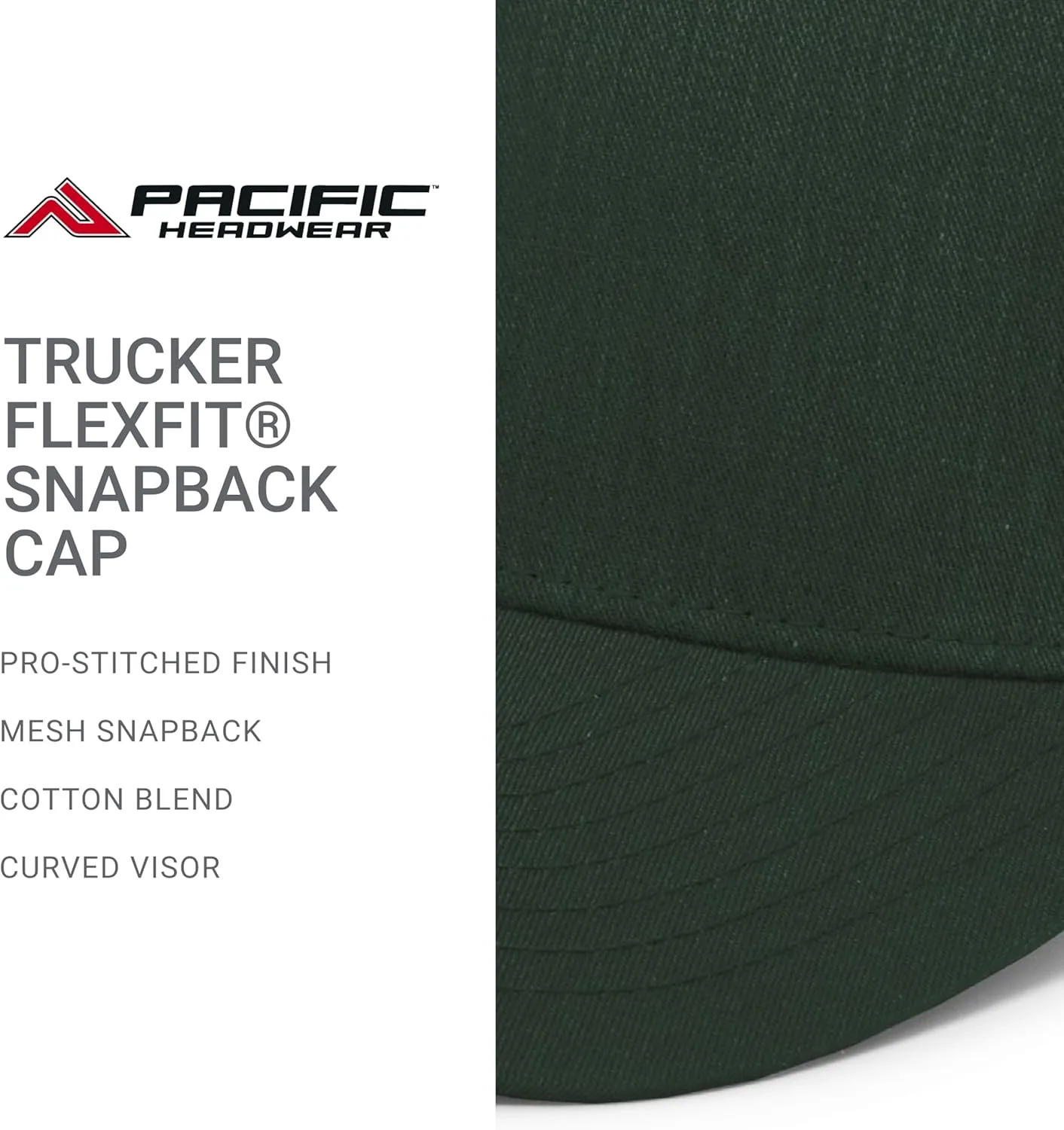 Pacific Headwear Trucker Flexfit Snapback Cap