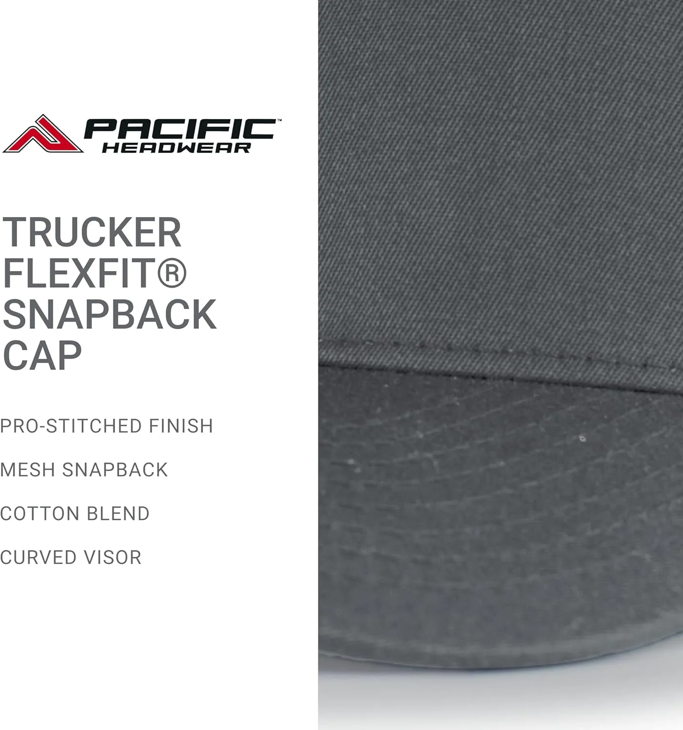 Pacific Headwear Trucker Flexfit Snapback Cap