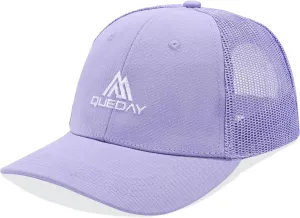 Queday Outdoor Caps for Men Women, Adjustable Baseball Cap Unstructured Soft Cotton Cap Embroidered Dad Hat