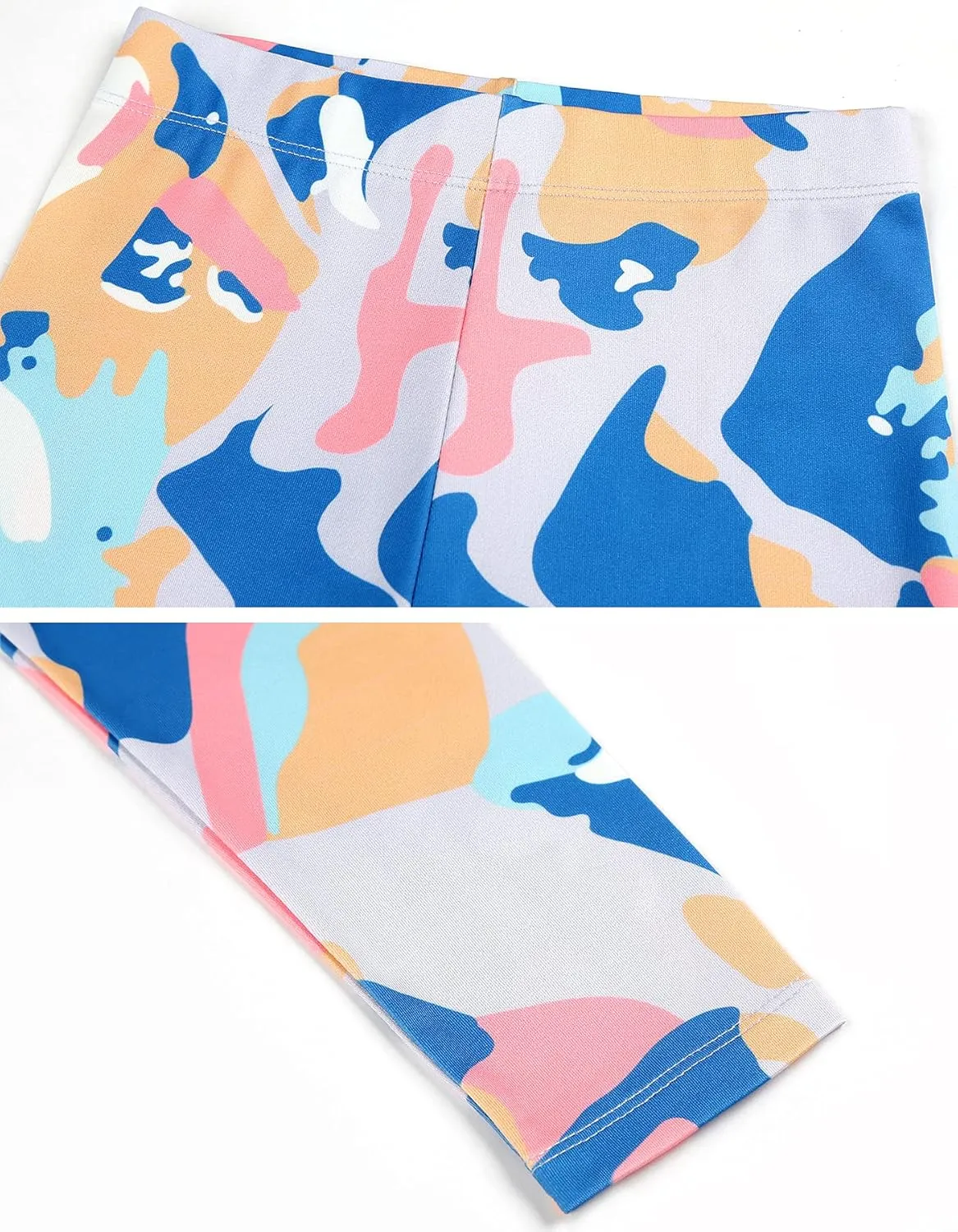 Quedoris Girls Printed Leggings Yoga Pants Multipack Leggings for Kids in 3t to 13 Years