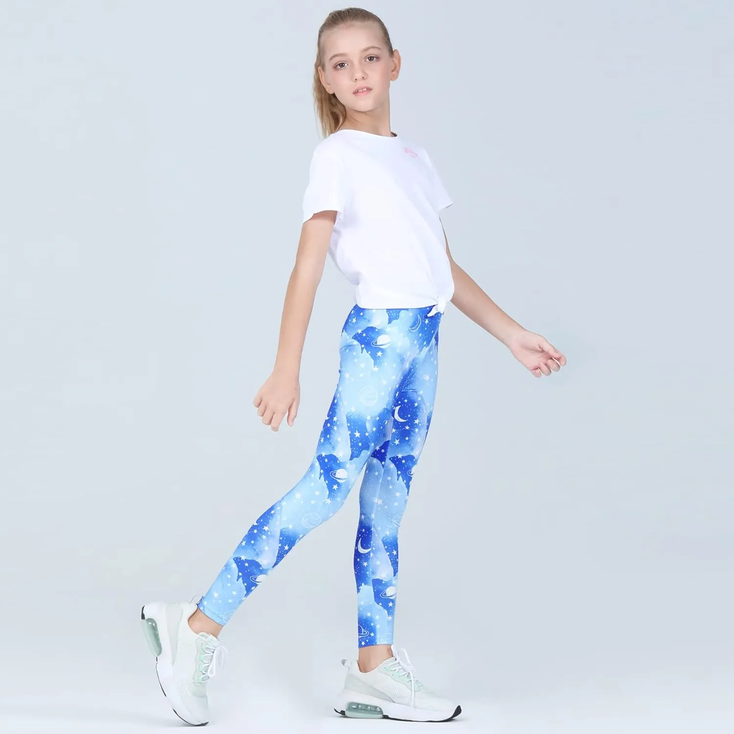 Quedoris Girls Printed Leggings Yoga Pants Multipack Leggings for Kids in 3t to 13 Years