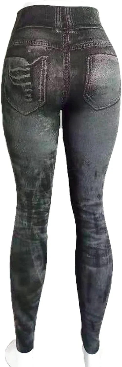Ruziyoog Womens High Waist Printed Leggings Stretchy Slim Fit Pants Tummy Control Workout Leggings for Yoga Gym and Workout