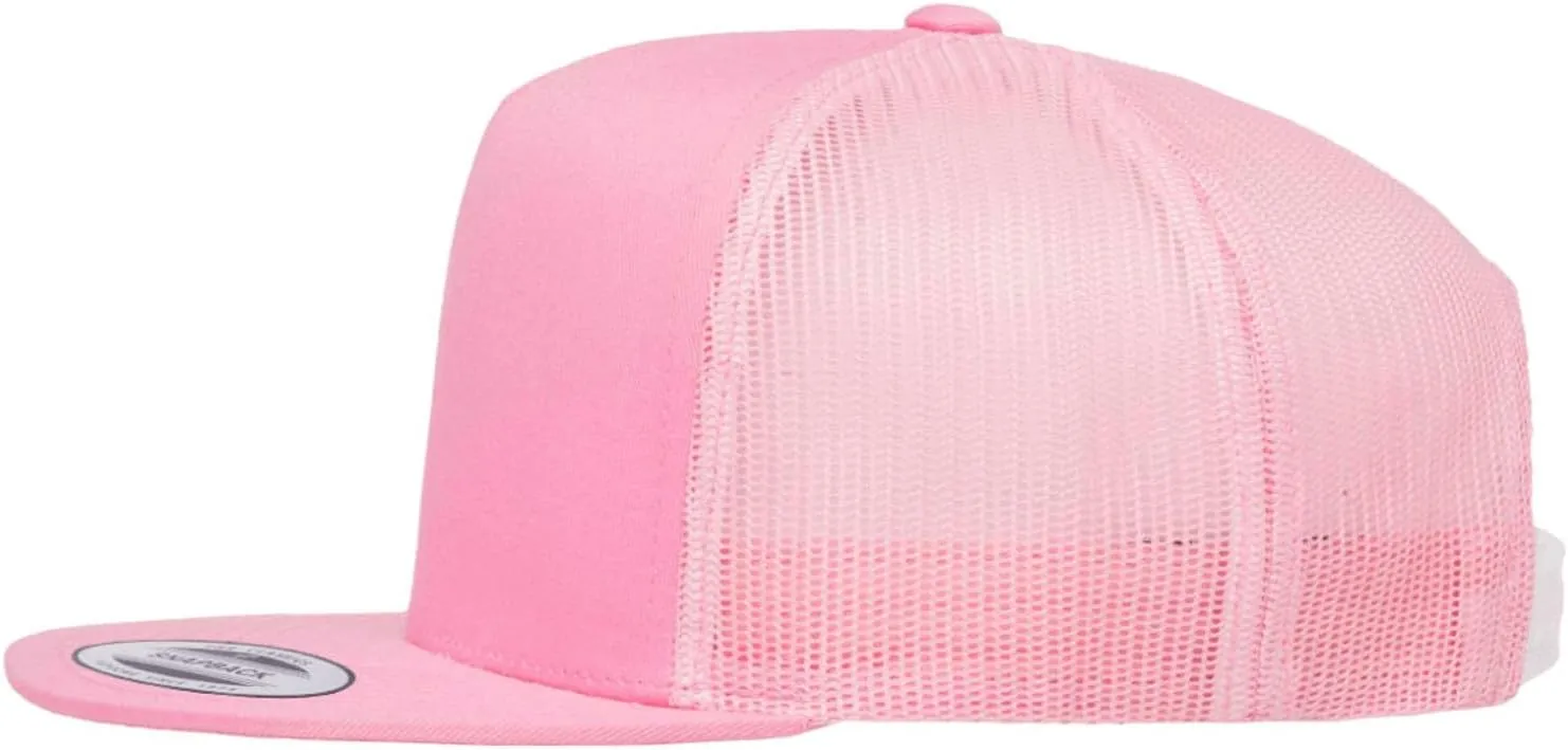 Security Trucker Mesh 5 Panel Snapback Baseball Cap Hat Black