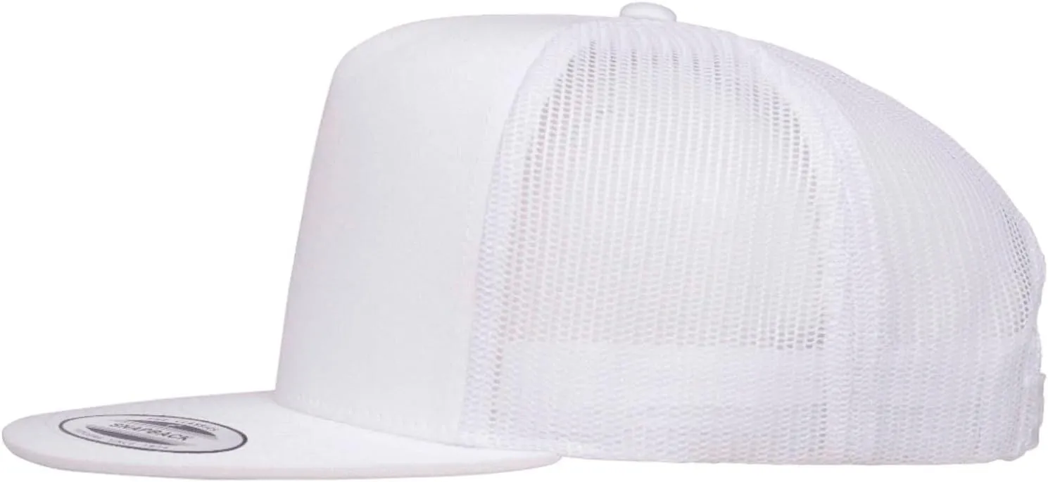 Security Trucker Mesh 5 Panel Snapback Baseball Cap Hat Black