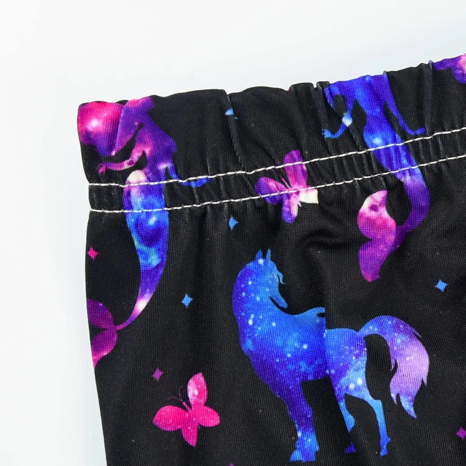 Slaixiu 4 Pack Leggings for Girls - Soft & Comfortable Ankle Length Printed Leggings for Kids (3T to 12 Years)
