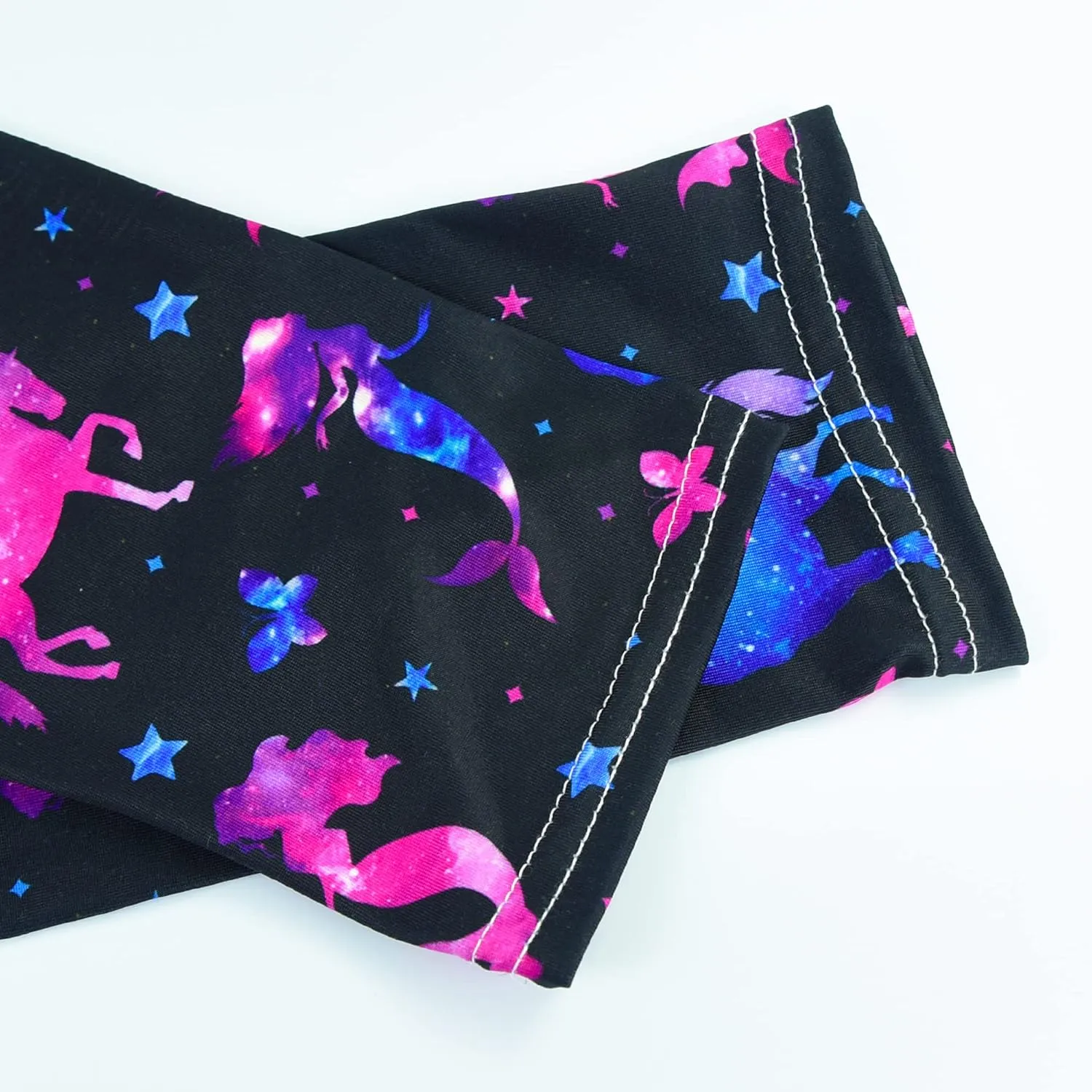 Slaixiu 4 Pack Leggings for Girls - Soft & Comfortable Ankle Length Printed Leggings for Kids (3T to 12 Years)