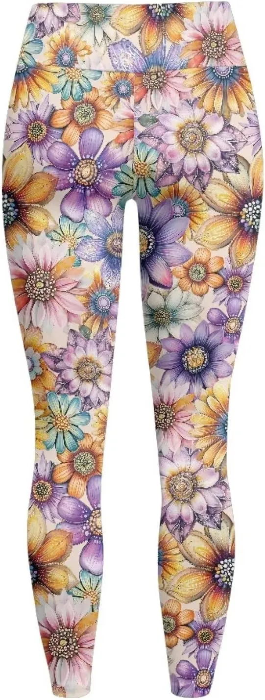 Soft Workout Leggings for Women Butt Lifting High Waisted Stretch Gym Yoga Pant Tummy Control Athletic Pants