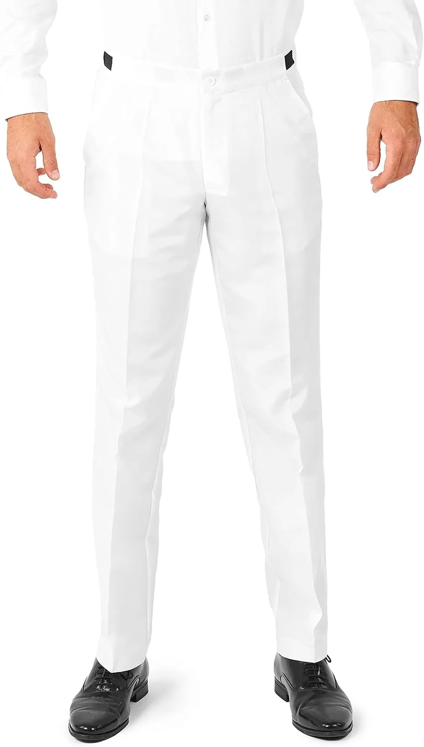 Suitmeister Men's Party Costumes - Slim Fit Solid Color Suit for Leisure - Halloween Parties and Party Wear