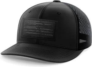 Tactical Pro Supply Flexfit Hat - American Flag Hat for Men & Women | Patriotic Woven USA Flag Flexfit Hats, Tactical Hats