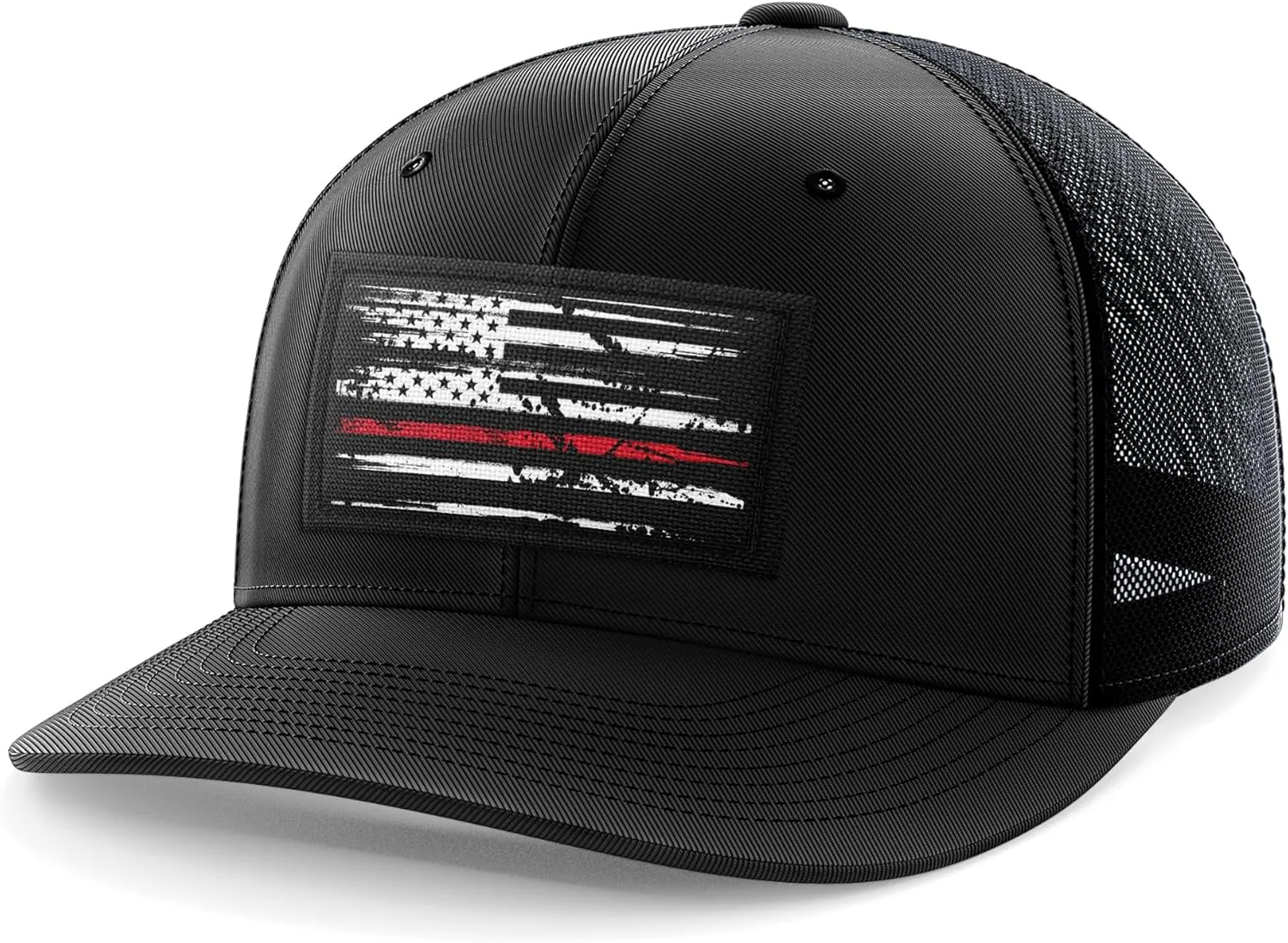 Tactical Pro Supply Flexfit Hat - American Flag Hat for Men & Women | Patriotic Woven USA Flag Flexfit Hats, Tactical Hats