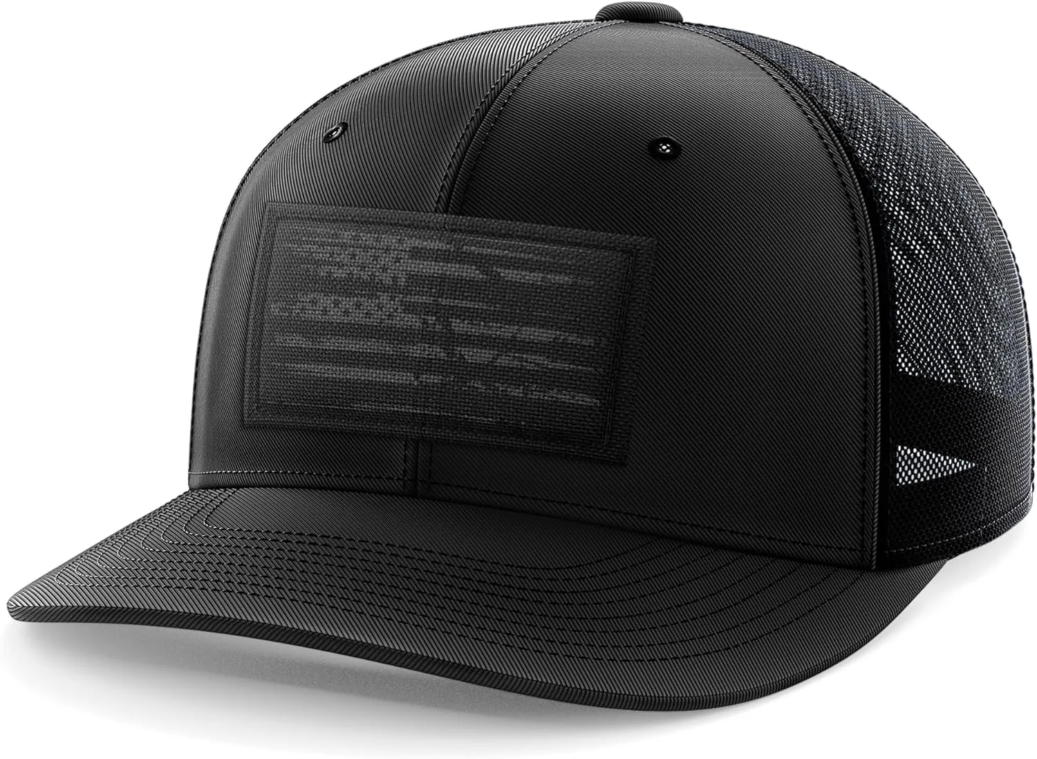 Tactical Pro Supply Flexfit Hat - American Flag Hat for Men & Women | Patriotic Woven USA Flag Flexfit Hats, Tactical Hats
