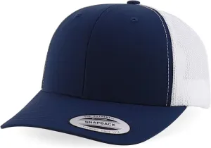Trendy Apparel Shop Flexfit Oversize XXL Structured Blank 6 Panel Retro Trucker Mesh Cap