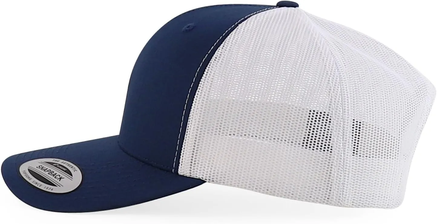 Trendy Apparel Shop Flexfit Oversize XXL Structured Blank 6 Panel Retro Trucker Mesh Cap