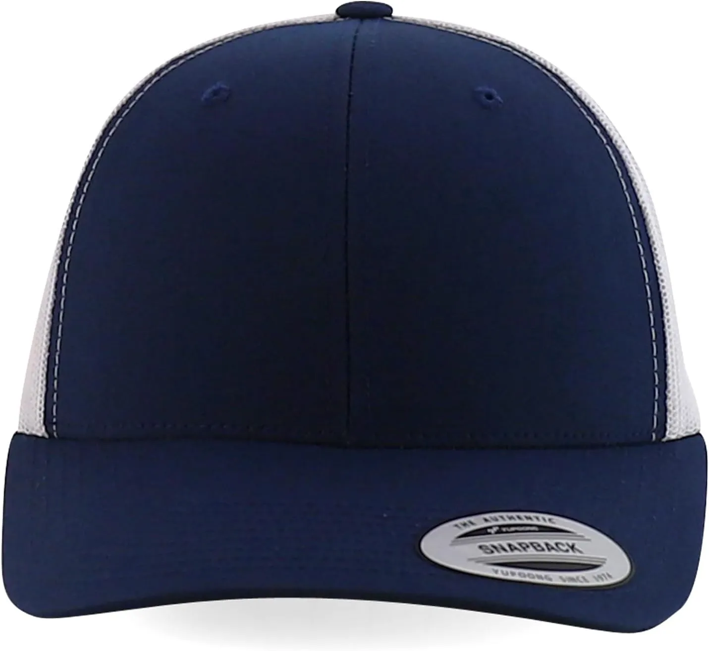 Trendy Apparel Shop Flexfit Oversize XXL Structured Blank 6 Panel Retro Trucker Mesh Cap