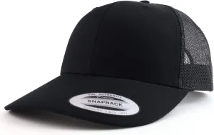 Trendy Apparel Shop Flexfit Oversize XXL Structured Blank 6 Panel Retro Trucker Mesh Cap