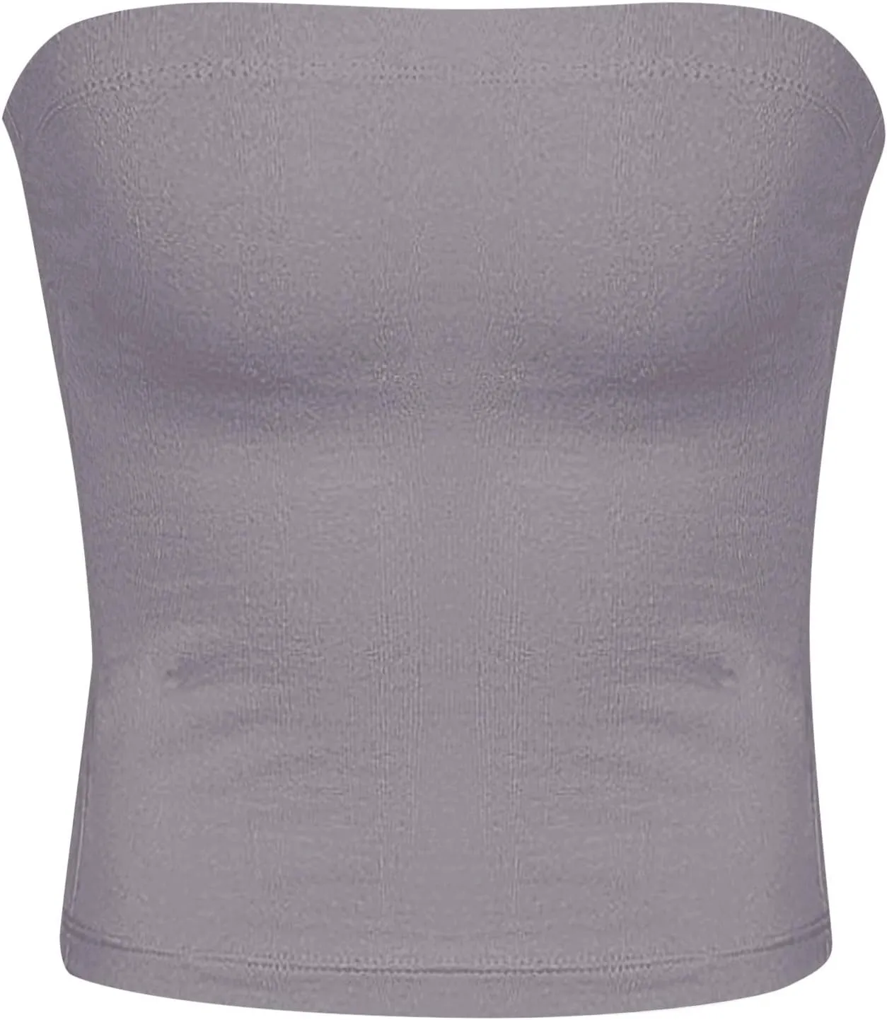 Tube Tops for Women Strapless Double Lined Crop Top Going Out Party Y2K Bandeau Summer Outfits