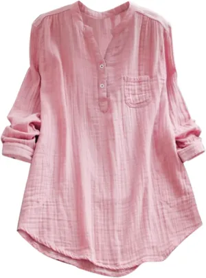 Women Button Down Shirt Work Blouses for Women Office Button Front Fashions Summer Outfit Women's Oversized t Shirts Women's Graphic tee Shirts Women's Plus Size Shirt Classic tie Around Neck