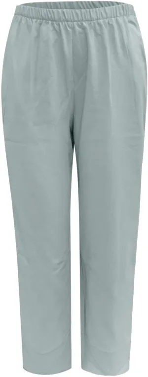 Women Wide Leg Linen Pants Dressy Casual Elastic High Waist Palazzo Pant Comfy Solid Trousers with Pocket