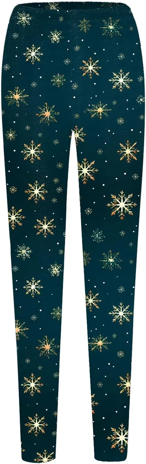 Women's Boho Printed Leggings Soft Stretchy Skinny Comfy Tights High Waisted Workout Athletic Fitness Yoga Pants