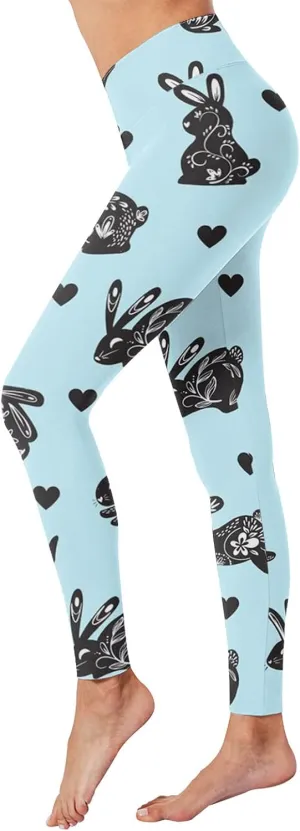 Women's Boho Printed Leggings Soft Stretchy Skinny Comfy Tights High Waisted Workout Athletic Fitness Yoga Pants