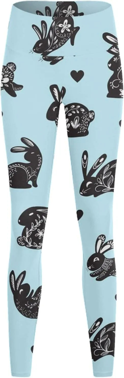 Women's Boho Printed Leggings Soft Stretchy Skinny Comfy Tights High Waisted Workout Athletic Fitness Yoga Pants