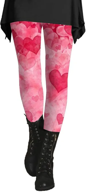 Women's Boho Printed Leggings Soft Stretchy Skinny Comfy Tights High Waisted Workout Athletic Fitness Yoga Pants
