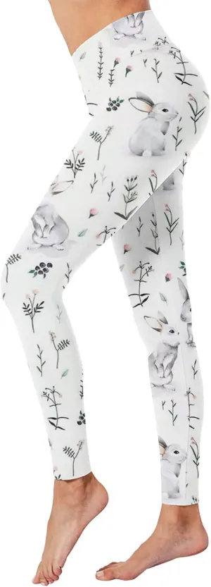 Women's Boho Printed Leggings Soft Stretchy Skinny Comfy Tights High Waisted Workout Athletic Fitness Yoga Pants