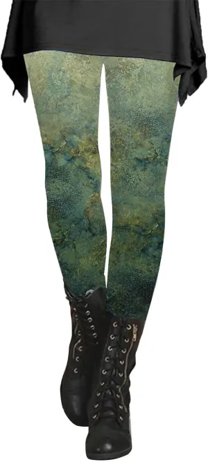 Women's Boho Printed Leggings Soft Stretchy Skinny Comfy Tights High Waisted Workout Athletic Fitness Yoga Pants