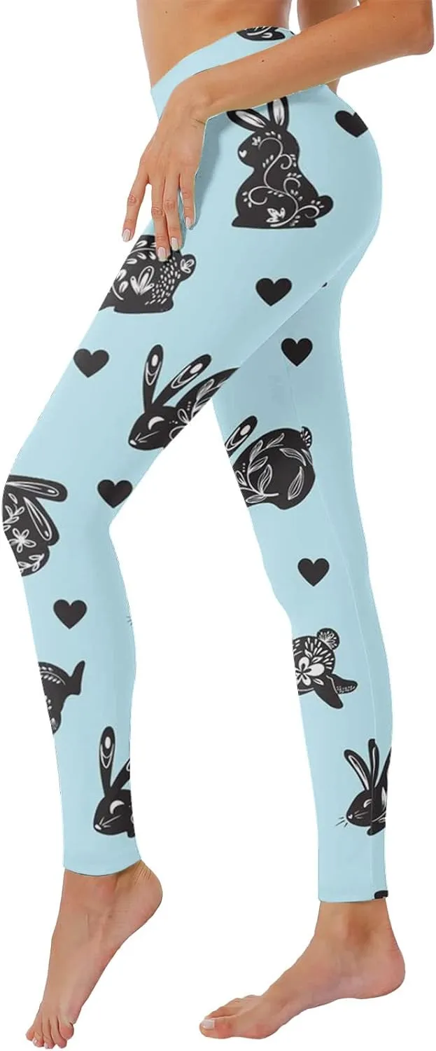Women's Boho Printed Leggings Soft Stretchy Skinny Comfy Tights High Waisted Workout Athletic Fitness Yoga Pants