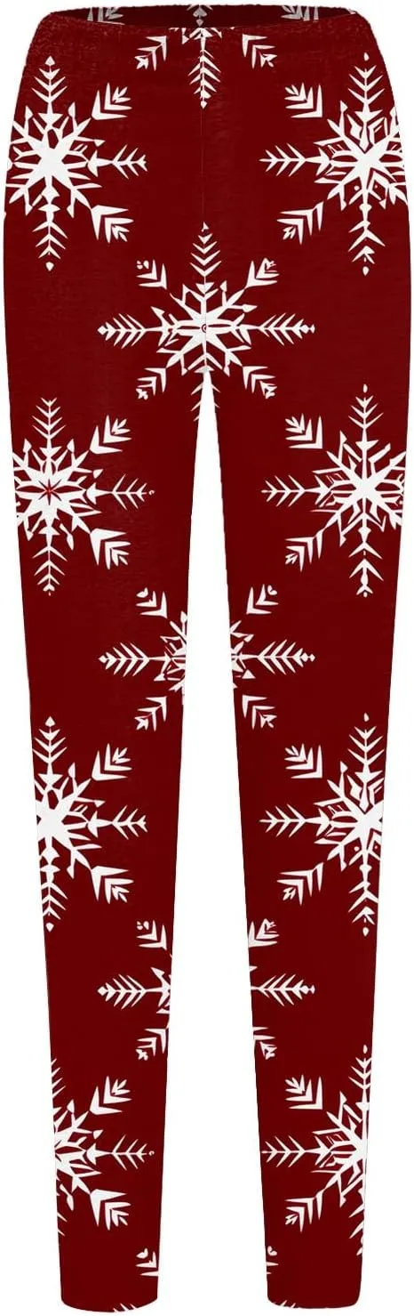 Women's Boho Printed Leggings Soft Stretchy Skinny Comfy Tights High Waisted Workout Athletic Fitness Yoga Pants