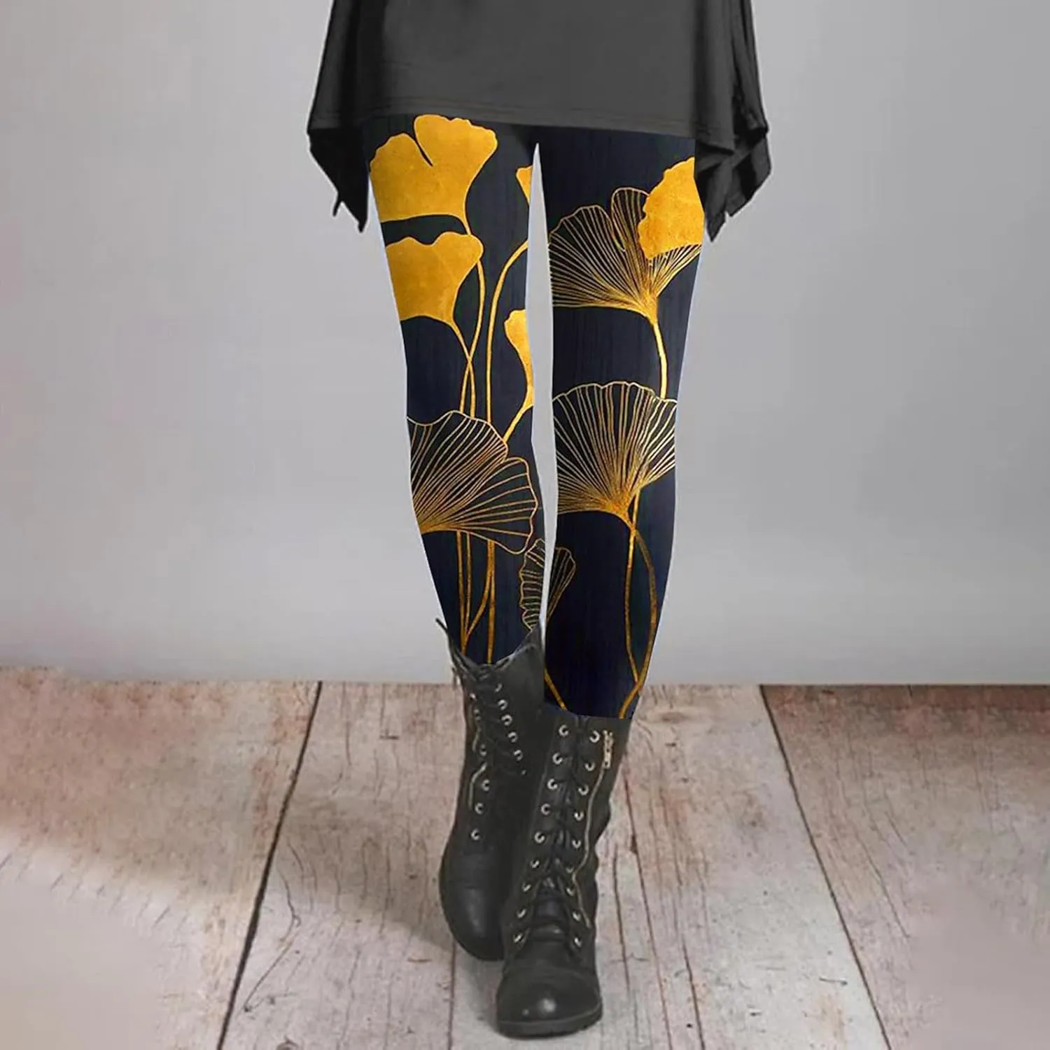 Women's Boho Printed Leggings Soft Stretchy Skinny Comfy Tights High Waisted Workout Athletic Fitness Yoga Pants