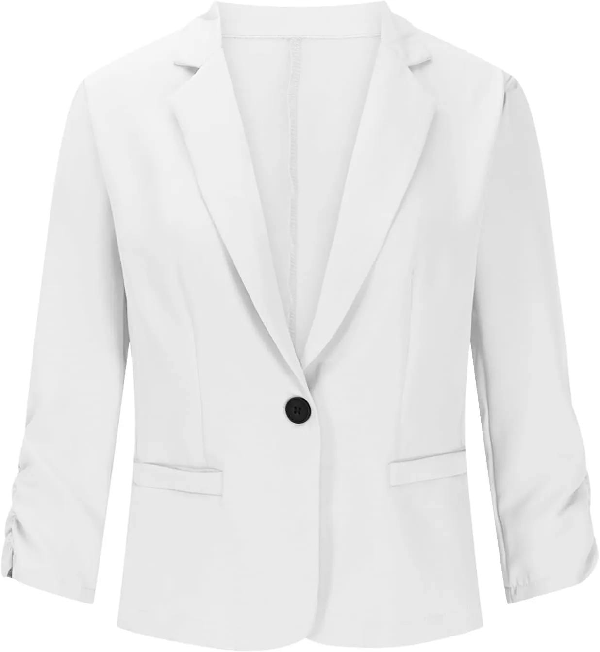 Womens Cardigans Dressy Casual Blazer Open Front Business Suit Jacket Long Sleeve Button Work Office Blazer Outwear