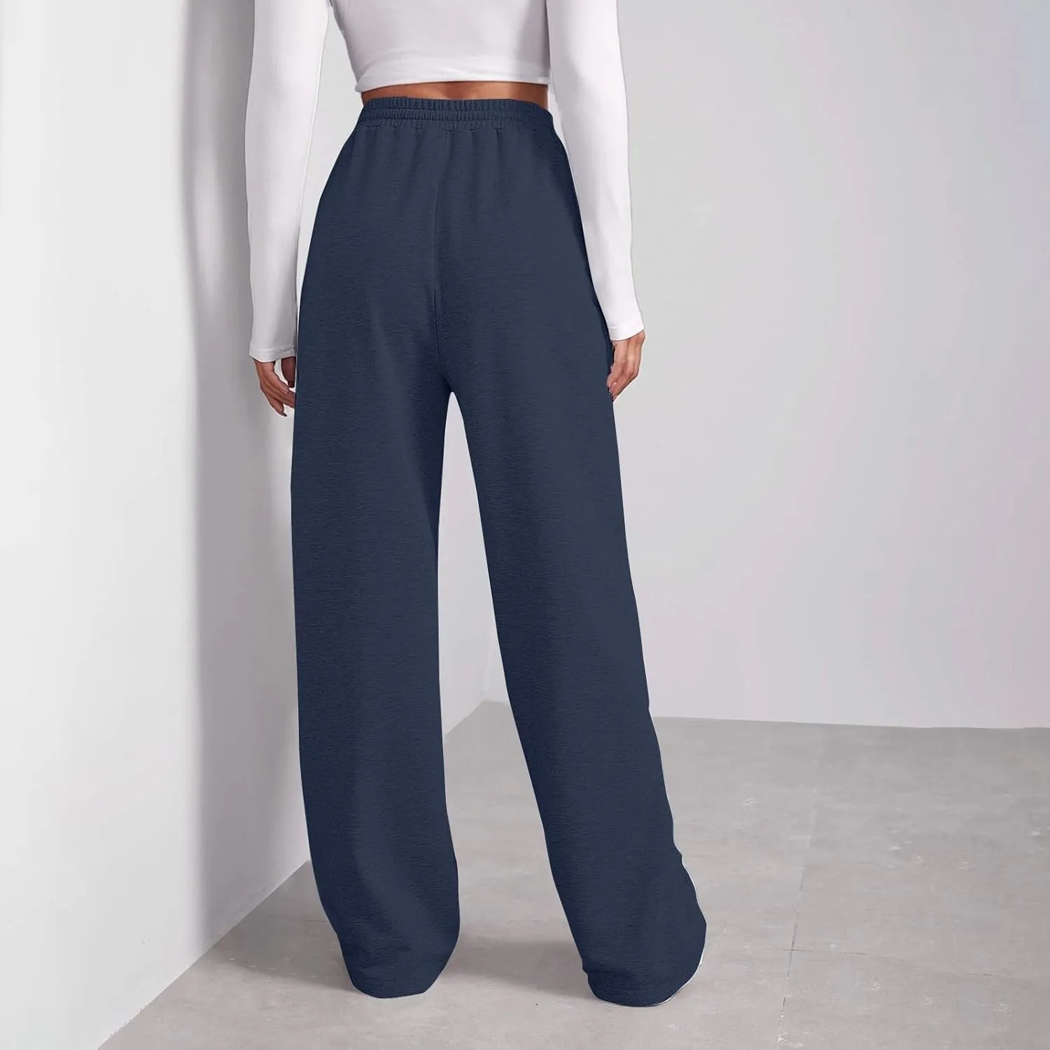 Womens Cargo Sweatpants Baggy Elastic Loose Pants Fall Winter Lounge Jogger Pants Lightweight for Yoga Sweat Pants