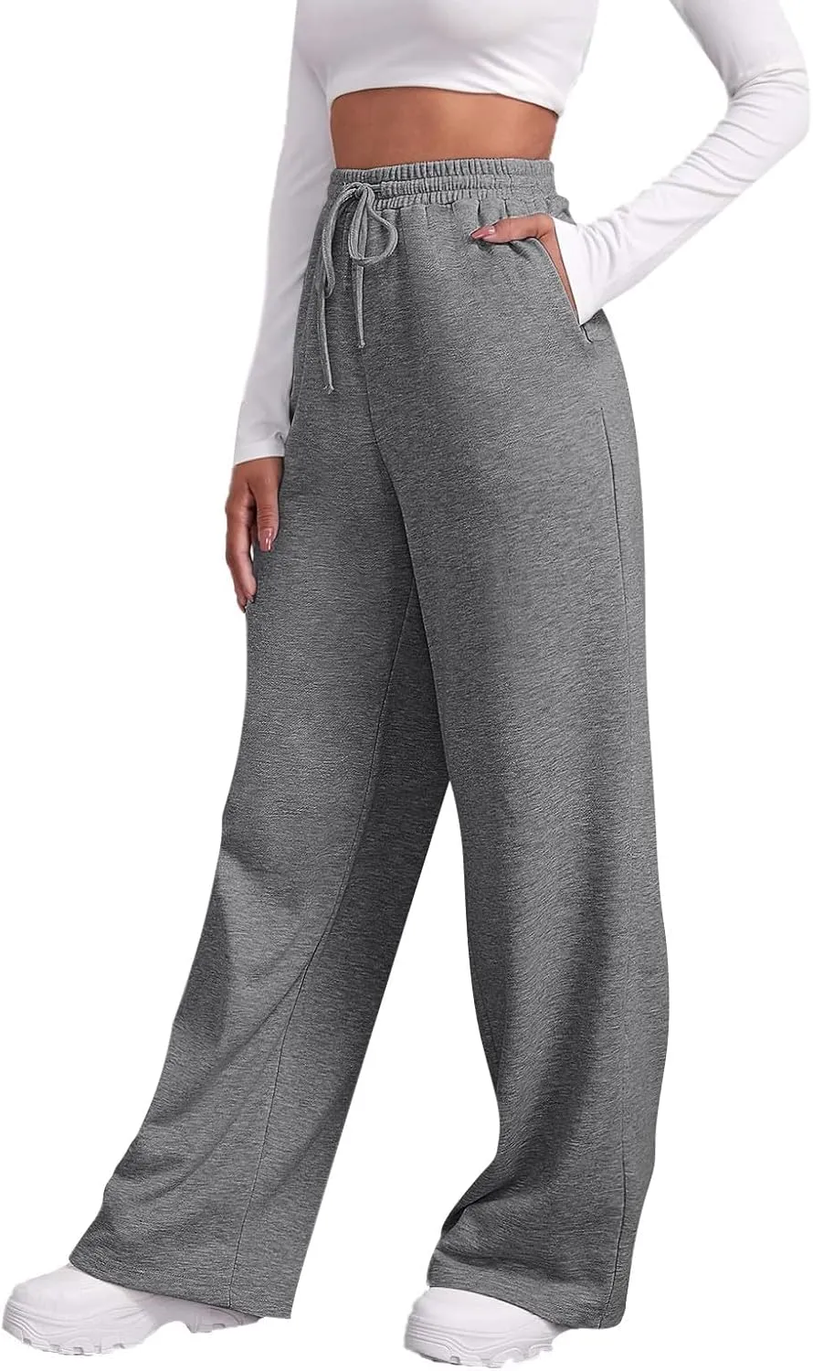 Womens Cargo Sweatpants Baggy Elastic Loose Pants Fall Winter Lounge Jogger Pants Lightweight for Yoga Sweat Pants