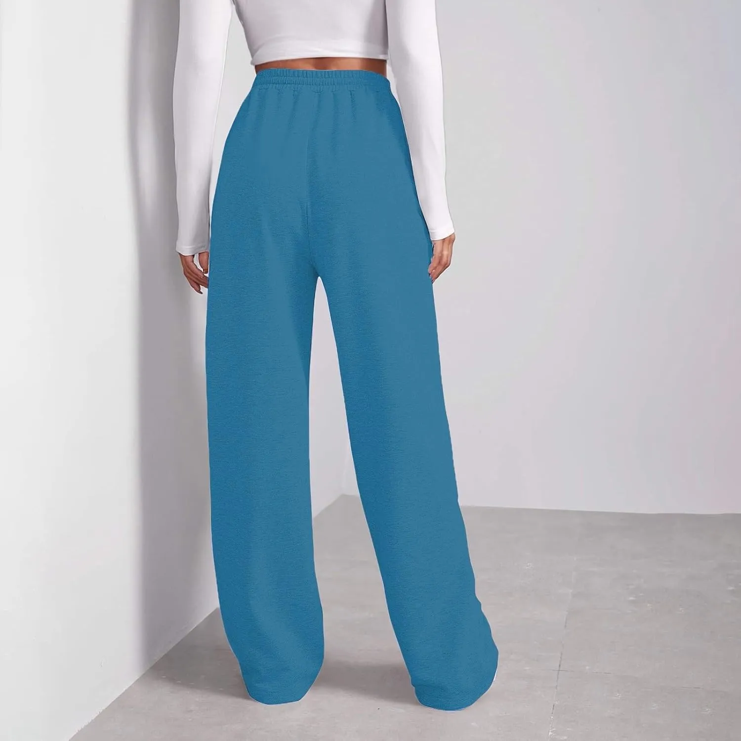 Womens Cargo Sweatpants Baggy Elastic Loose Pants Fall Winter Lounge Jogger Pants Lightweight for Yoga Sweat Pants