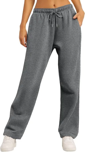 Womens Cargo Sweatpants Baggy Elastic Loose Pants Fall Winter Lounge Jogger Pants Lightweight for Yoga Sweat Pants
