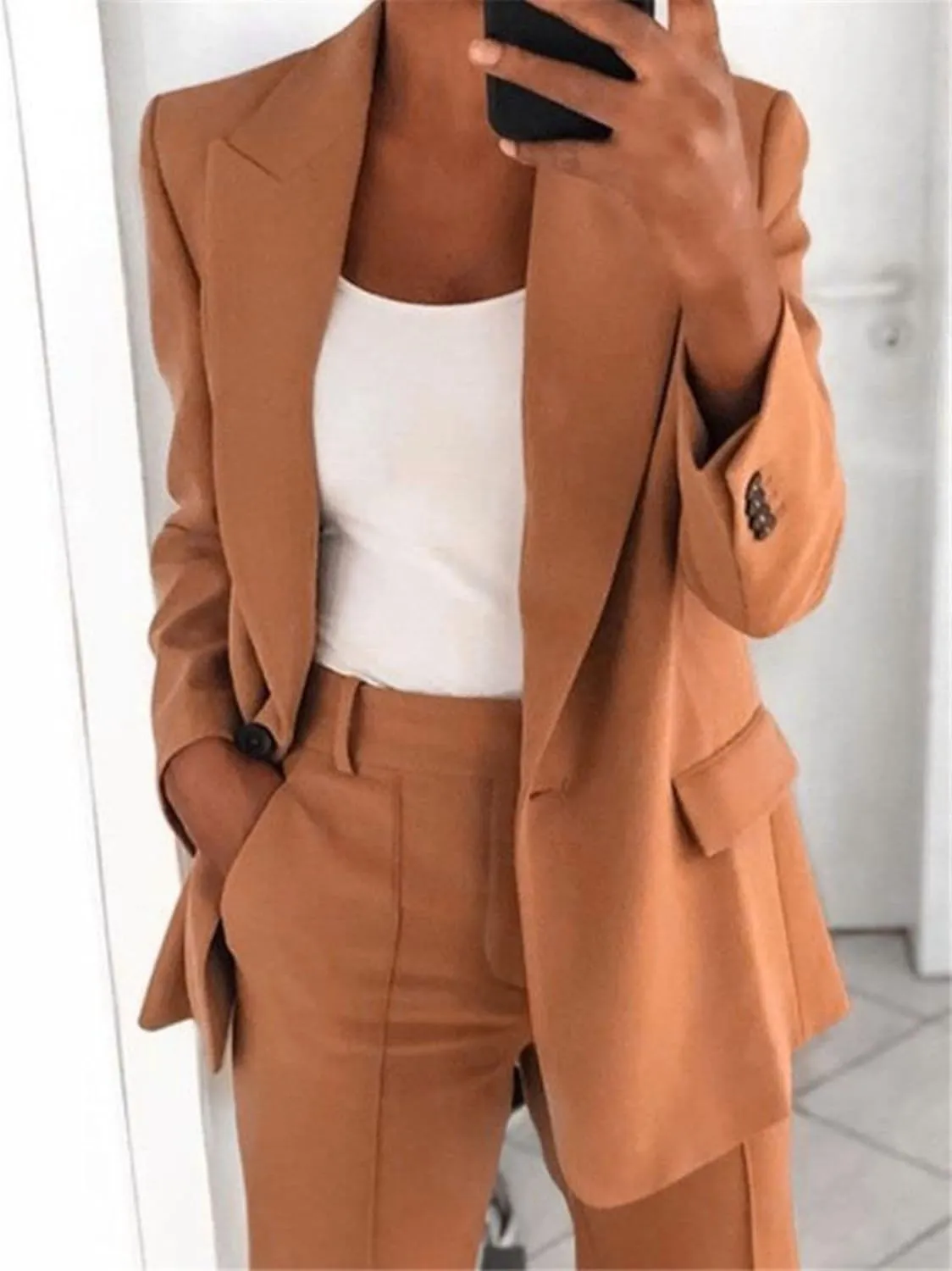 Womens Casual Blazers Business Casual Jackets Long Sleeve Open Front Work Office Blazer Suit Jacket Trendy Clothes