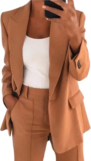 Womens Casual Blazers Business Casual Jackets Long Sleeve Open Front Work Office Blazer Suit Jacket Trendy Clothes