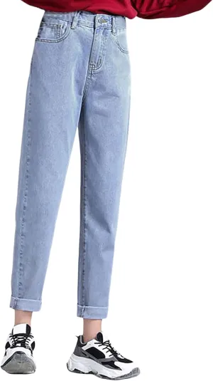Women's Jeans High Waisted Warm Winter Lounge Stretch Fleece Lined Thicken Boot Cut Slim Fit Trousers with Pockets
