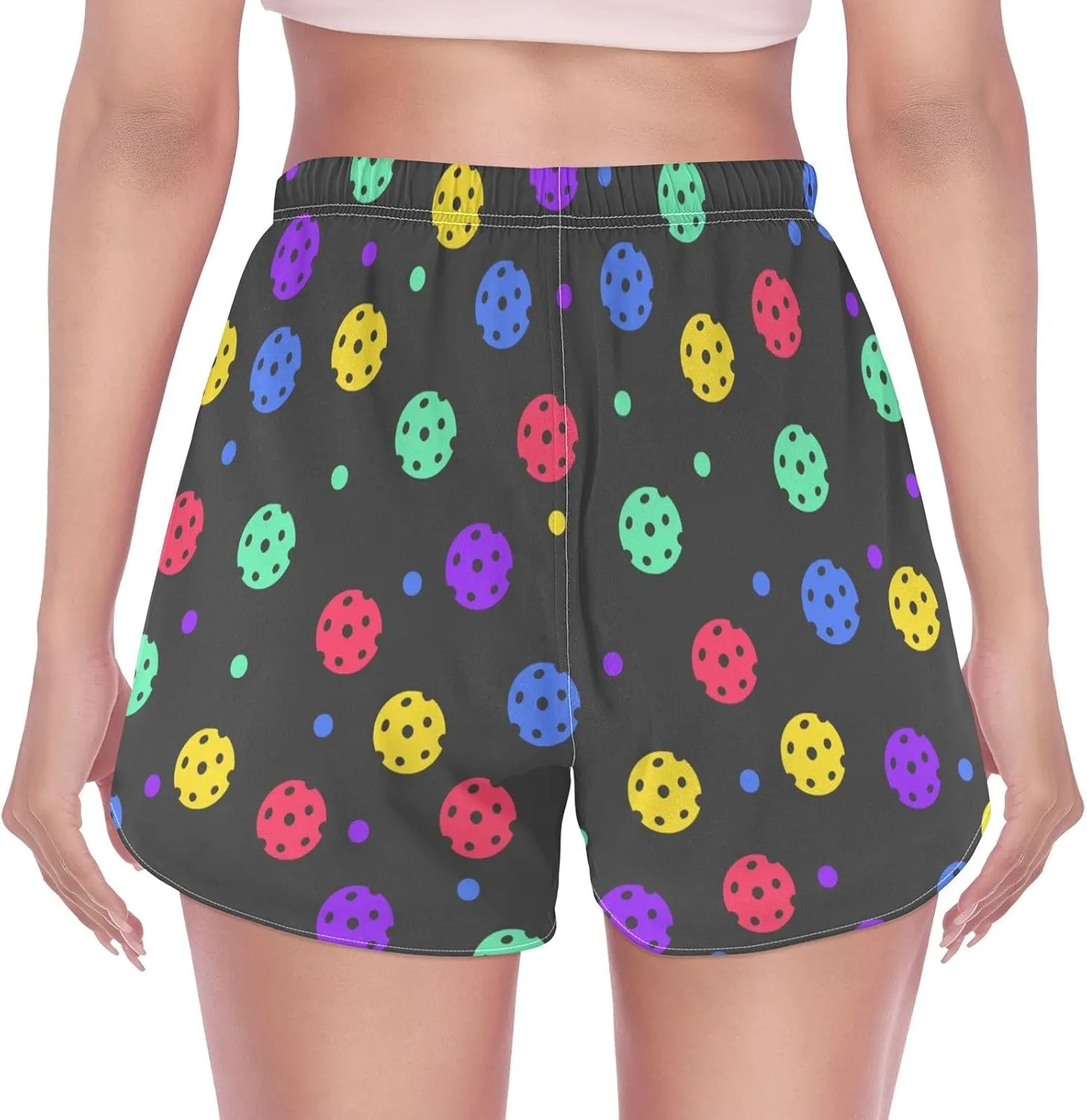 Womens Quick Dry Beach Shorts Athletic Swim Bottom Swimsuit with Liner Pockets