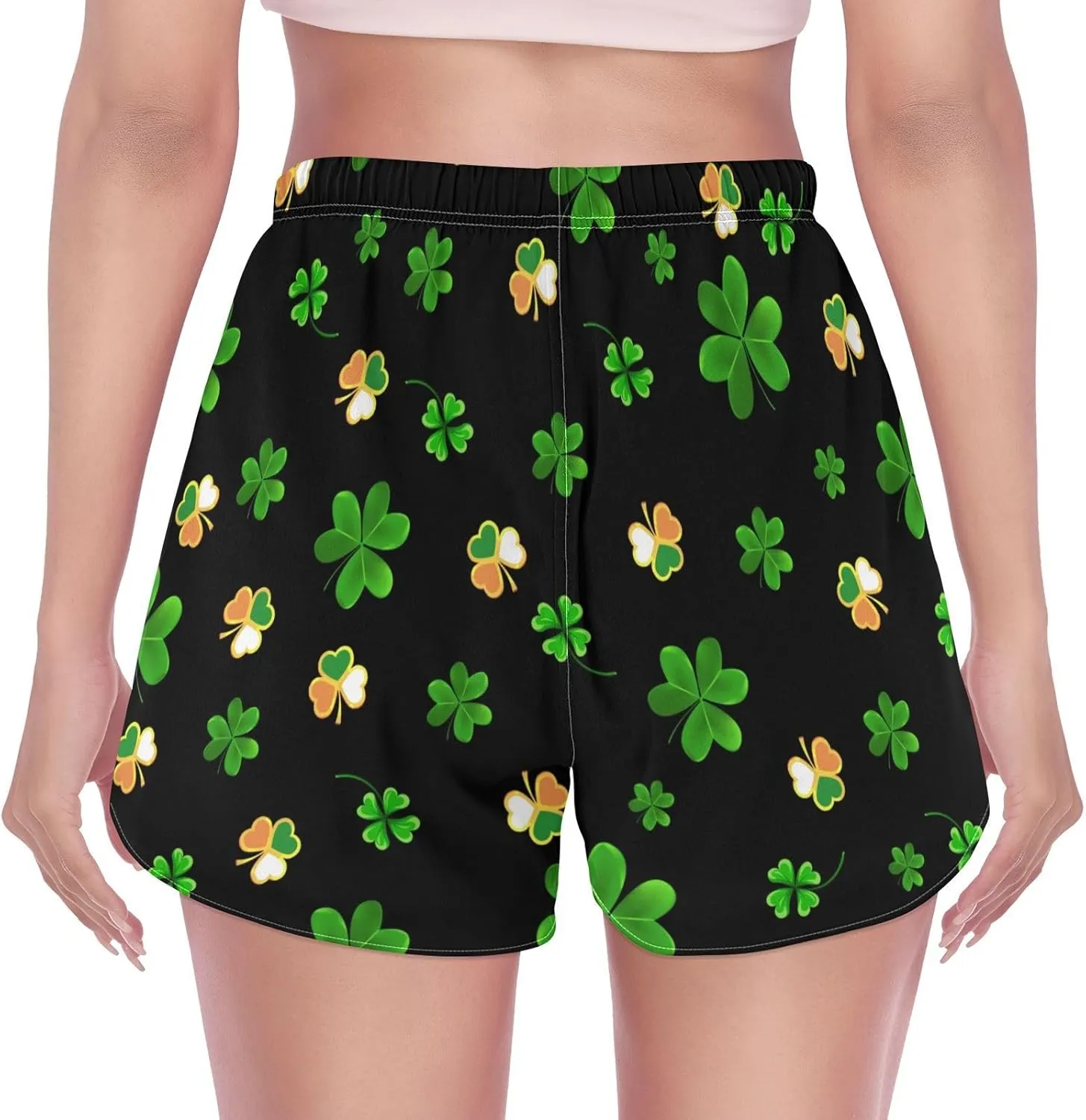 Womens Quick Dry Beach Shorts Athletic Swim Bottom Swimsuit with Liner Pockets